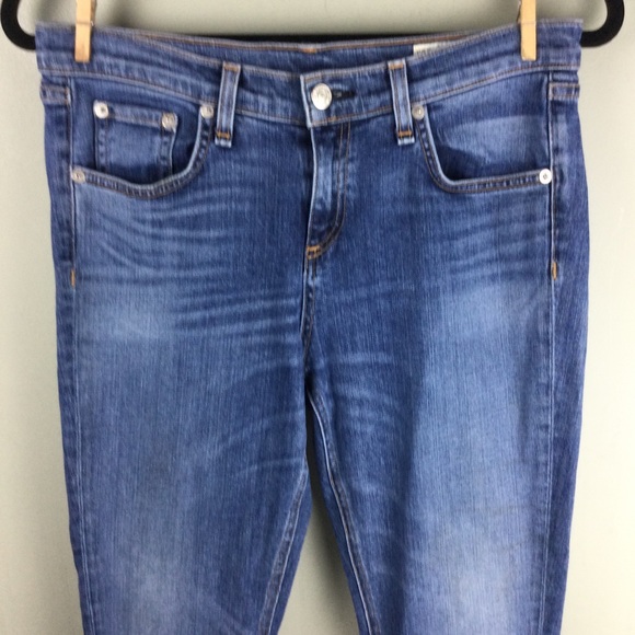 Rag & Bone Dash Chamberlain Wash Slouchy Fit Skinny Jeans Size 26 - Picture 4 of 12